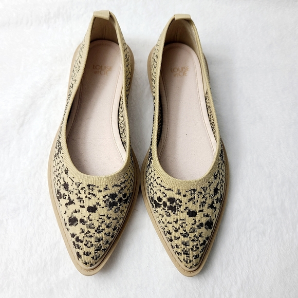 New LOUISE ET CIE celete knit flats, marsaille snake - Picture 1 of 6